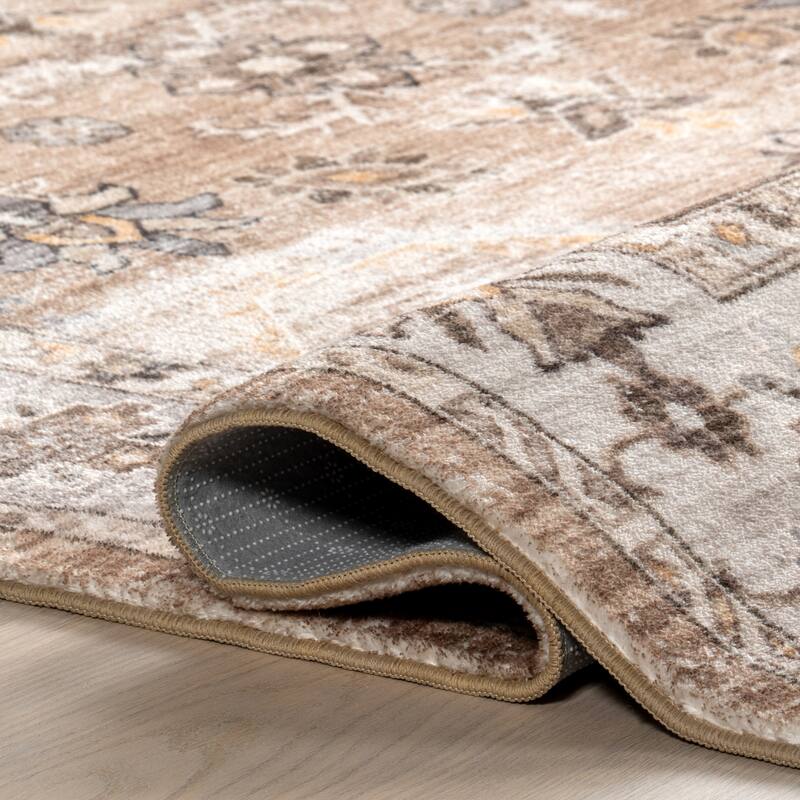 Nuloom Tansy Traditional Vintage Machine Washable Area Rug