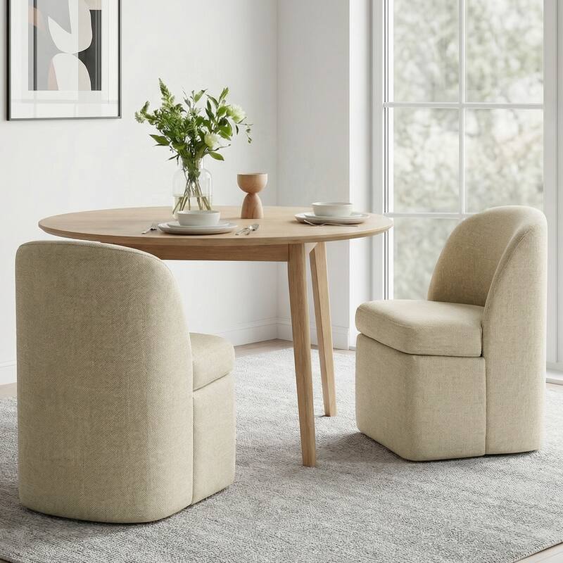 INK+IVY Lyra Dining Chair with Castors - N/A