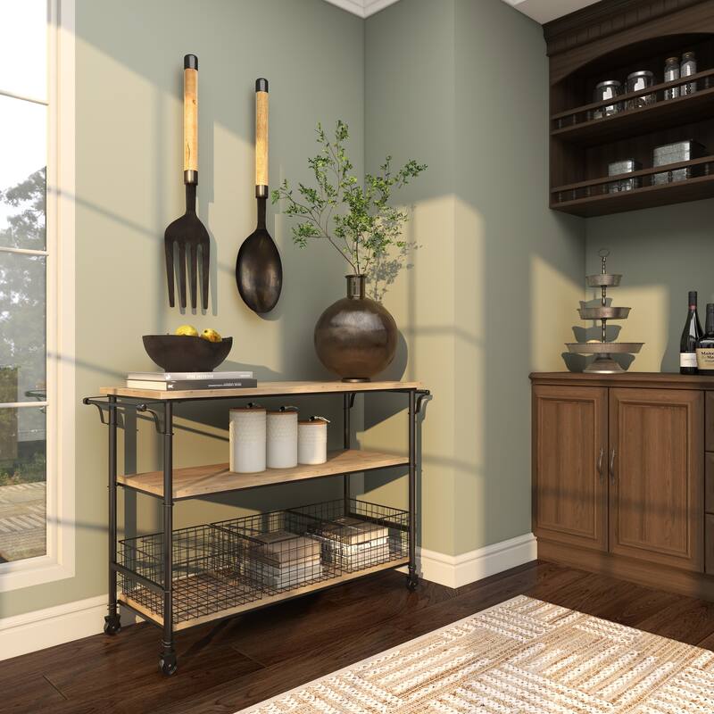 Teak Wood Handmade Decorative Bowl with Natural Grooves - Brown or Black - Roche River Decor