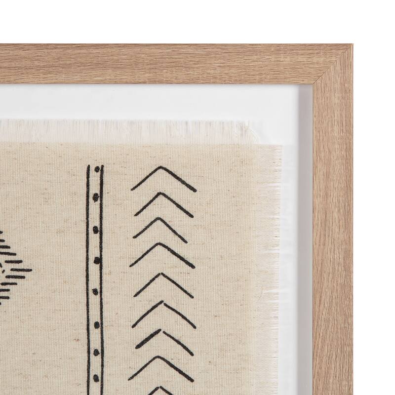 Kate and Laurel Samori Framed Textile Art Set