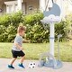 preview thumbnail 4 of 9, Costway 4-in-1 Toddlers Basketball Hoop with Basketball Soccer Golf - See Details