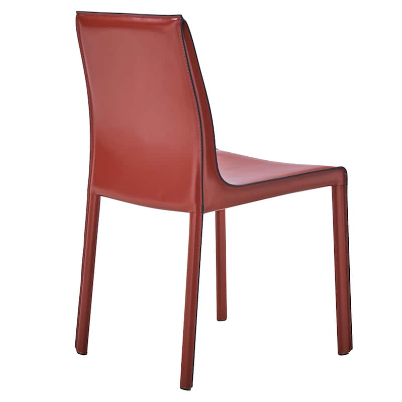 NPD Furniture Gervin Recycled Leather Chair (Set of 2)