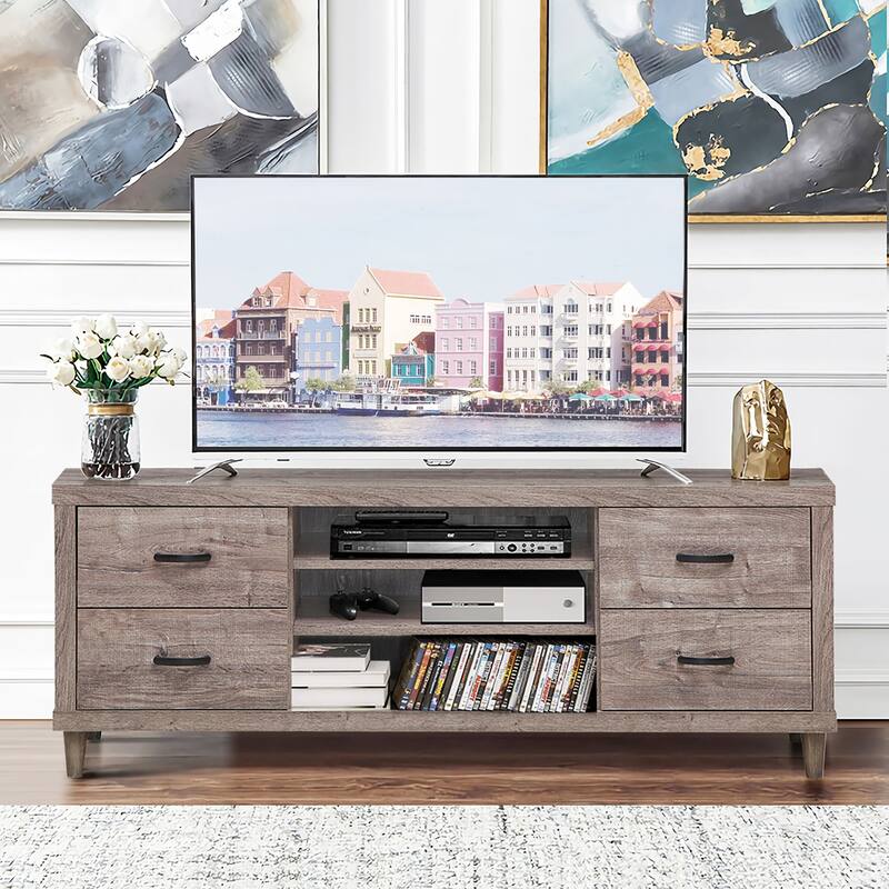 Costway TV Stand Entertainment Center Hold up to 65'' TV with Storage - See Details