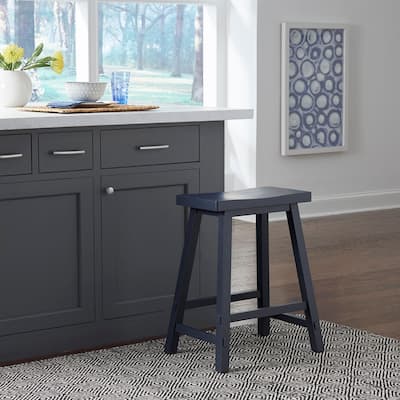 Creations Multi 24 Inch Sawhorse Counter Stool- Navy