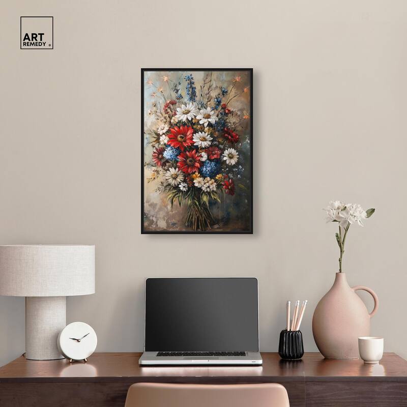 Symphony of Flowers II Canvas by Art Remedy