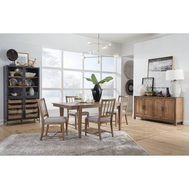 Magnussen Home Lindon Belgian Wheat Extendable Rectangular Dining Table - 38''W x 72''D x 30''H