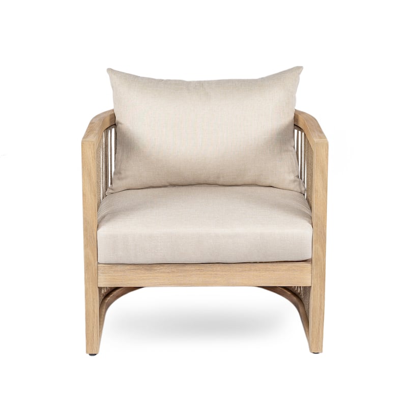 Christopher Knight Home- Leocadia Acacia Wood Outdoor Chat Set