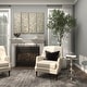 preview thumbnail 7 of 20, Silver Aluminum Metal Small Turned Accent Table with Scroll Legs