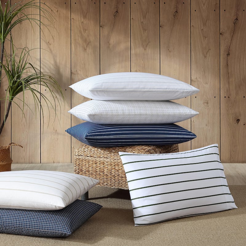 Nautica Cotton Percale Deep Pocket Bed Sheet Sets