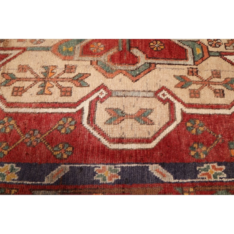 ECARPETGALLERY Hand-knotted Konya Anatolian Red Wool Rug - 3'9 x 14'4
