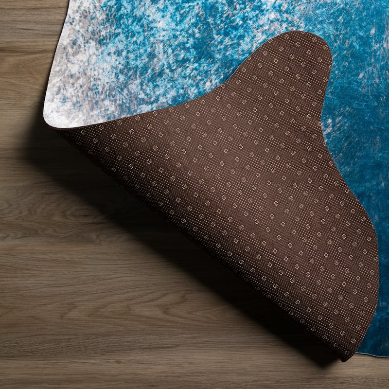 Addison Rugs Cheyenne Colorful Cowhide Print Non-Skid Area Rug