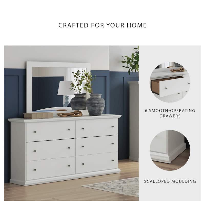 Signature Design by Ashley Bostwick Shoals White Dresser and Mirror