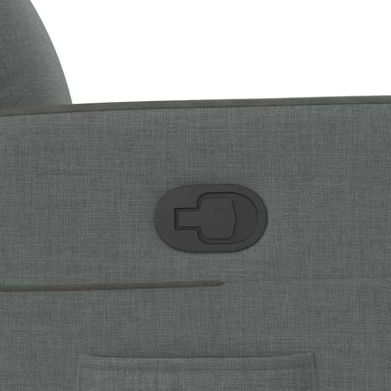 vidaXL Recliner Chair Dark Grey Fabric