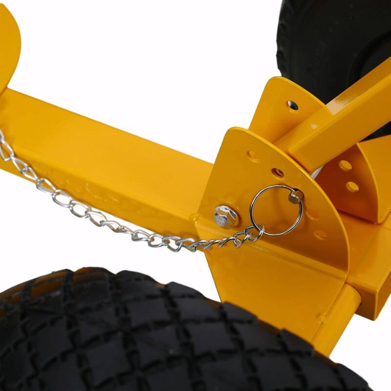 Wheeled Snow Shovel,Effortless Snow Removal with Adjustable Handle and Cushioned Comfort - 29" W x 16.5" H