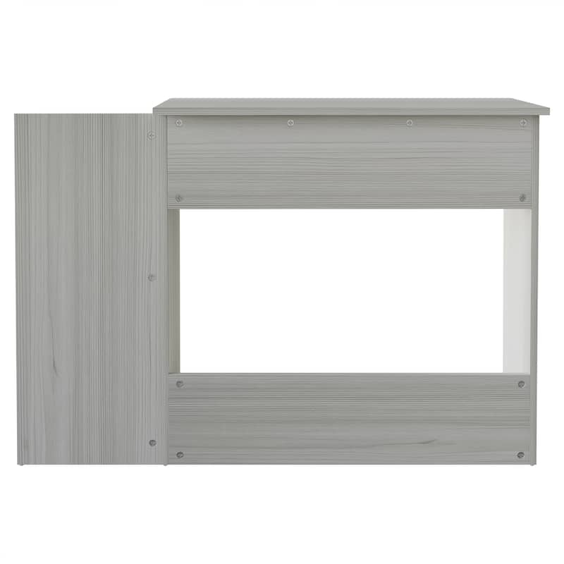 CraftPorch Classic 43 Inch Writing Desk with 3- Open Shelf