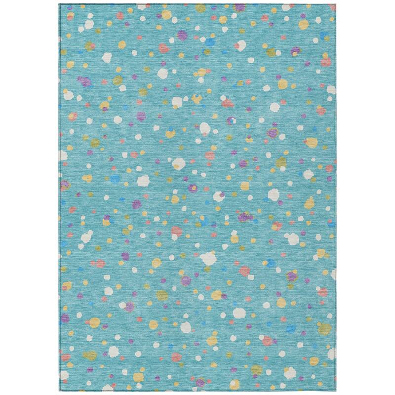 Machine Washable Indoor/ Outdoor Contemporary Sheinelle Chantille Rug