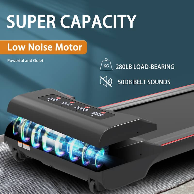 Under Desk Treadmill Machine 300 LB Capacity Walking Pad for Home Office