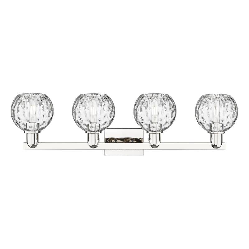 Innovations Lighting Endless Possibilities Arcadia - Athens Water Glass - 4 Light 33" Bath Vanity Light