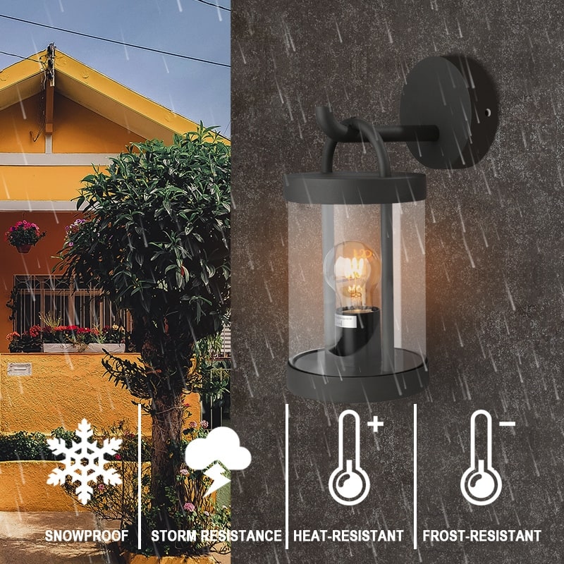 Lights Wall Light Outdoor Lantern E26 Bulb (Not Include) Wall Mount Hang Lamp Wall Sconce Lighting