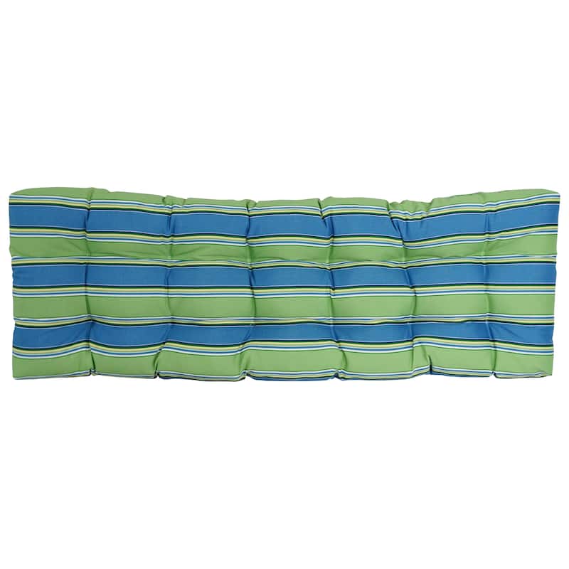 Tufted Indoor/Outdoor Bench Cushion (Multiple widths from 46 to 60 inch)