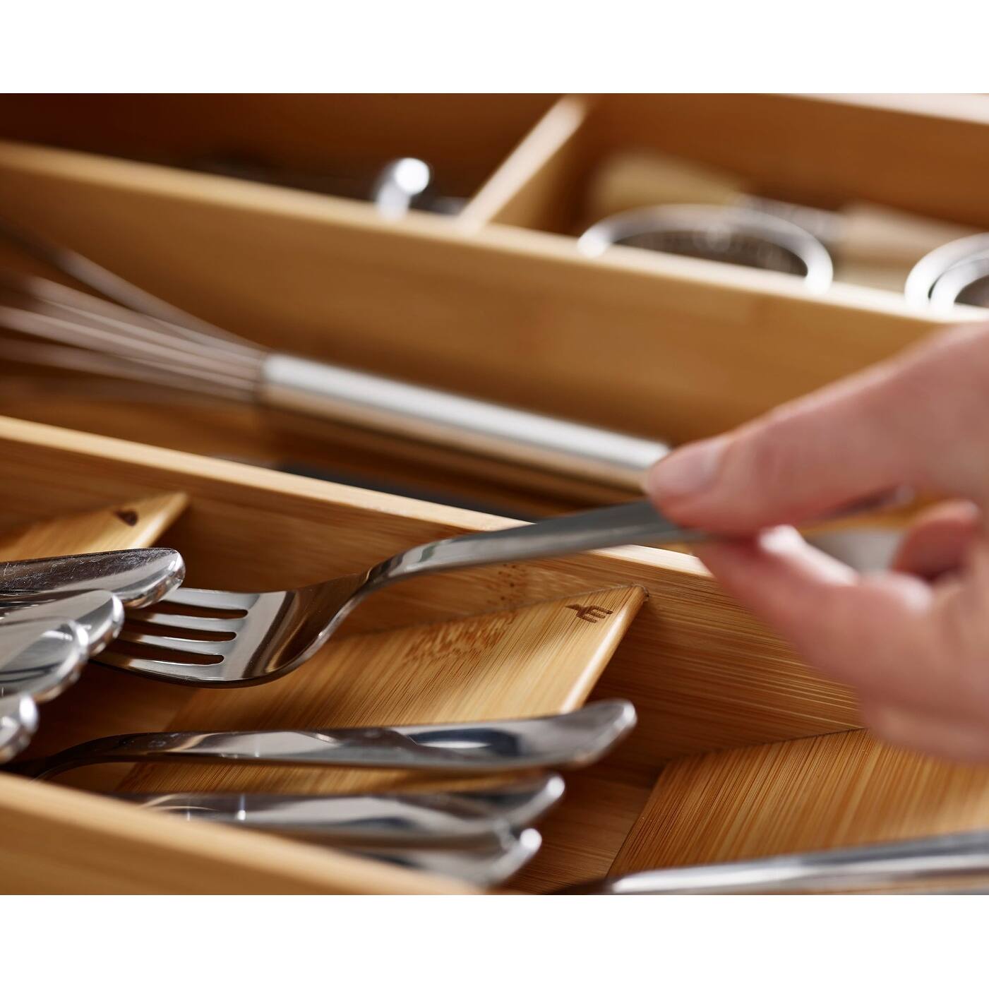 Joseph Joseph DrawerStore Bamboo Cutlery, Utensil & Gadget Organizer