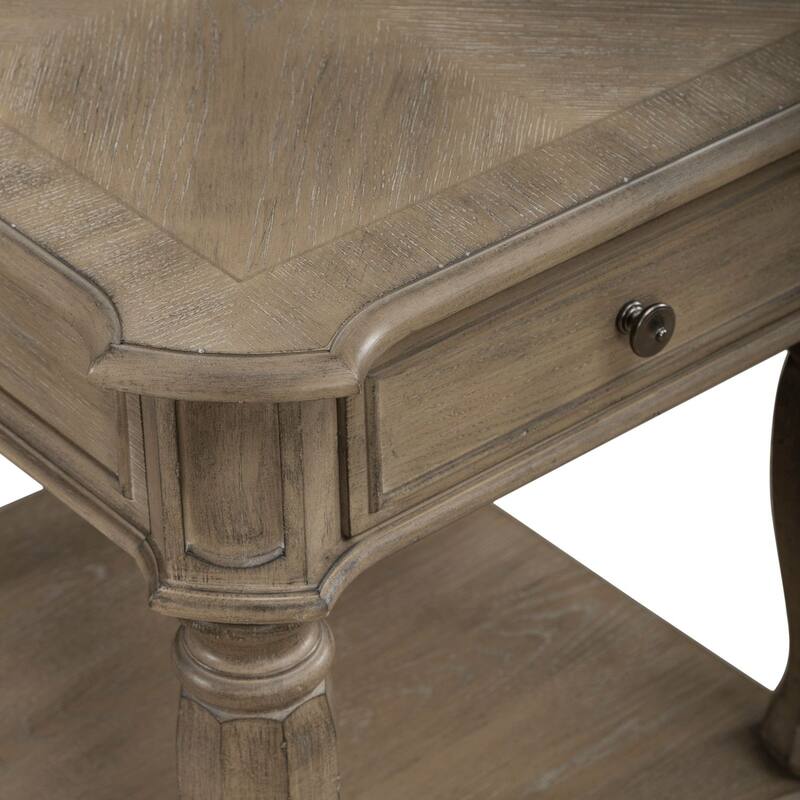 Magnolia Manor Weathered Bisque 3 Piece Cocktail Table Set
