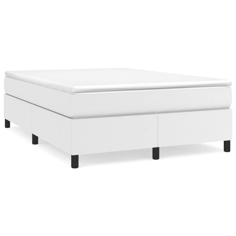vidaXL Bed Frame Box Spring Platform Bed Mattress Foundation Faux Leather