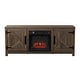 preview thumbnail 21 of 53, 58-Inch Farmhouse Electric Fireplace TV Stand with Storage Cabinets and Adjustable Shelves