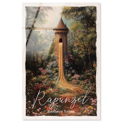 Rapunzel Classic Acrylic by Art Remedy, Ready to Hang