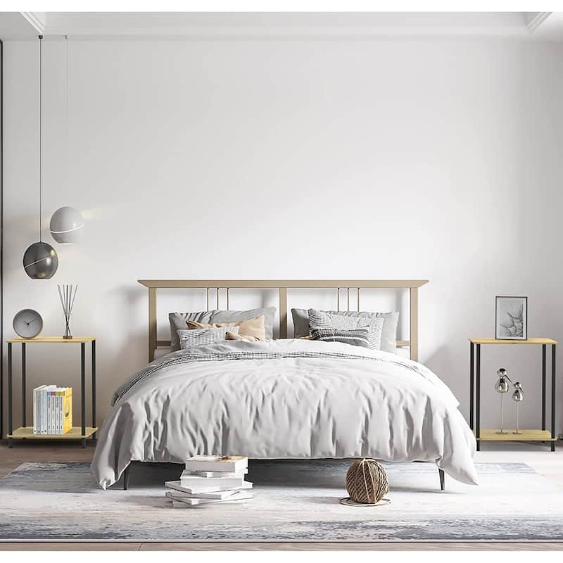 Small End Tables Living Room Set of 2