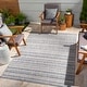 preview thumbnail 3 of 12, Livabliss Rikard Indoor/ Outdoor Coastal Stripe Area Rug 4'3" x 5'11" - Denim