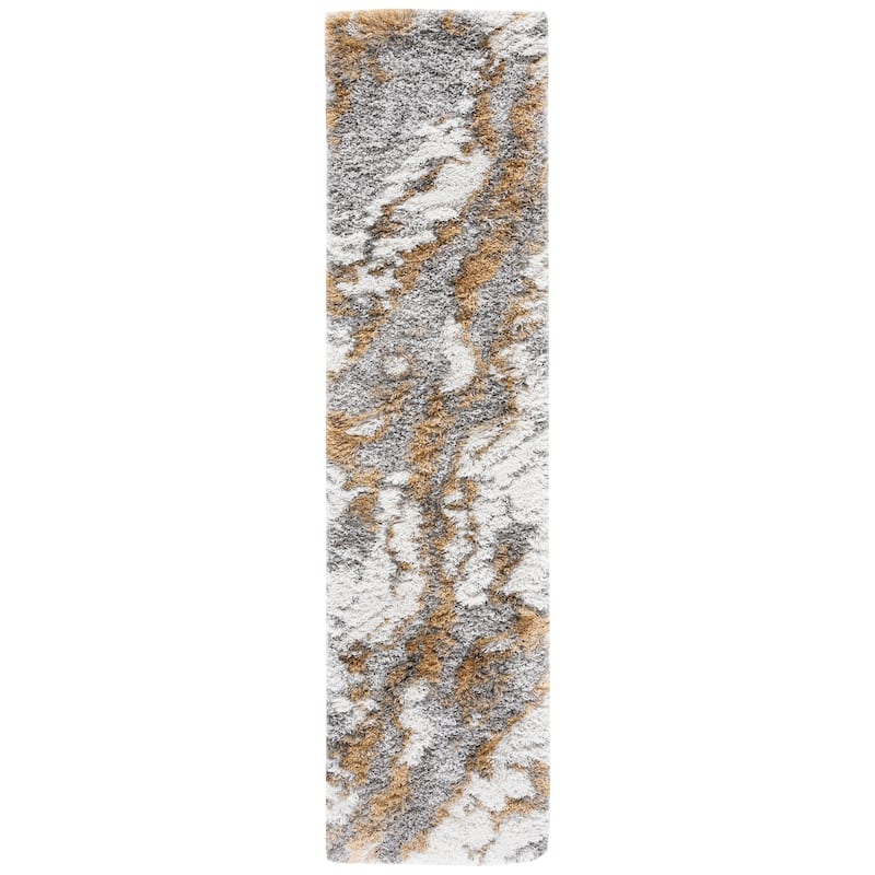 SAFAVIEH Horizon Shag Mukades Abstract 2.5-inch Thick Rug