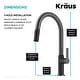 preview thumbnail 73 of 149, Kraus 2-Function 1-Handle 1-Hole Pulldown Sprayer Brass Kitchen Faucet