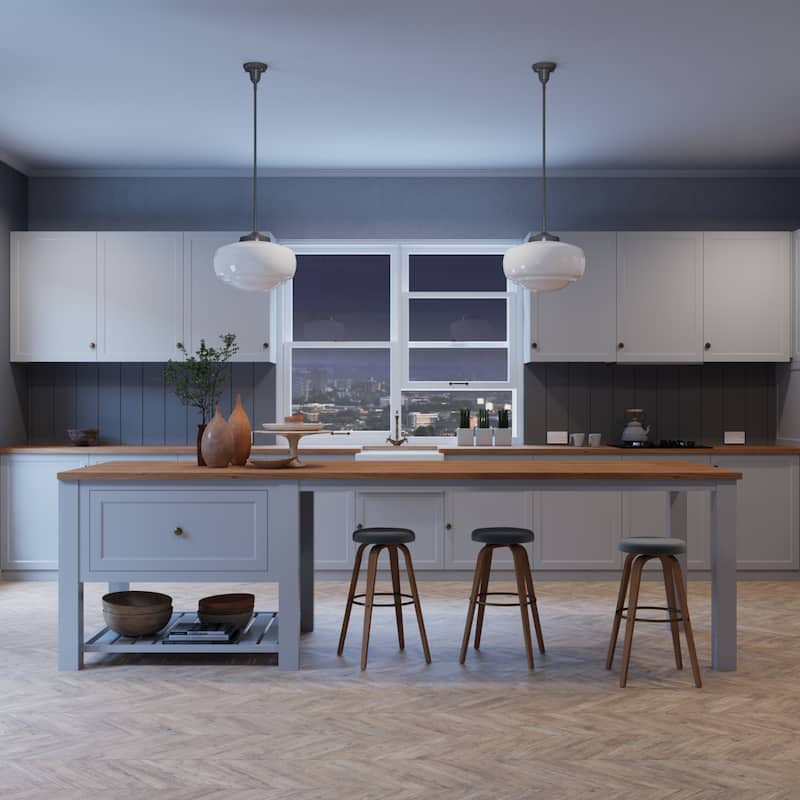 Hunter 16" Saddle Creek 1 Light Pendant / Semi-Flush Mount Ceiling Light - Entry, Kitchen Island, Dining Room - Schoolhouse