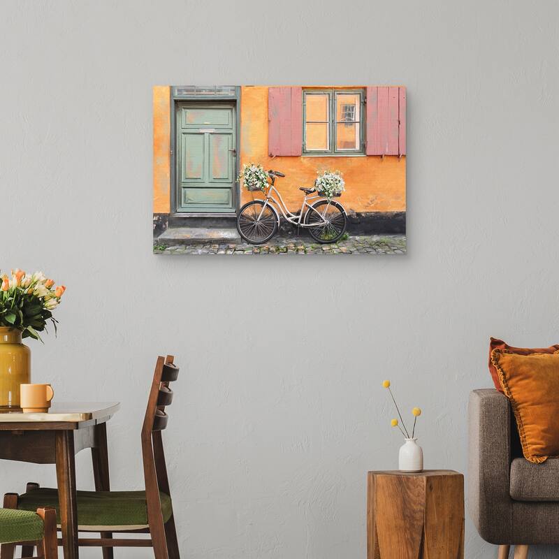 Paniers a Fleurs by Studio Arts Canvas Art Print