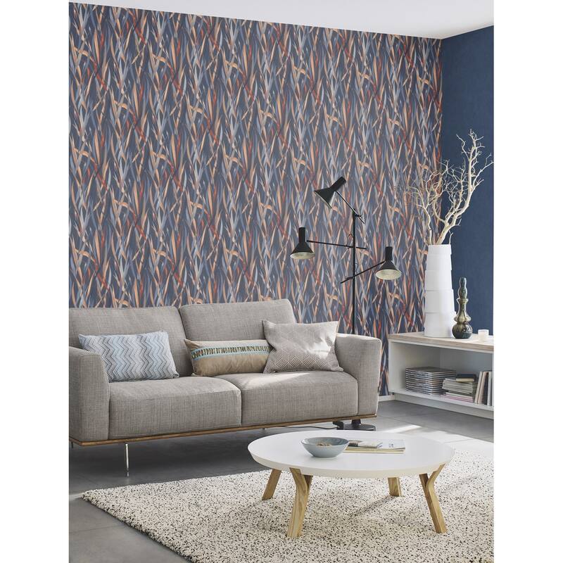 Rasch Sway Blue Botanical Wallpaper