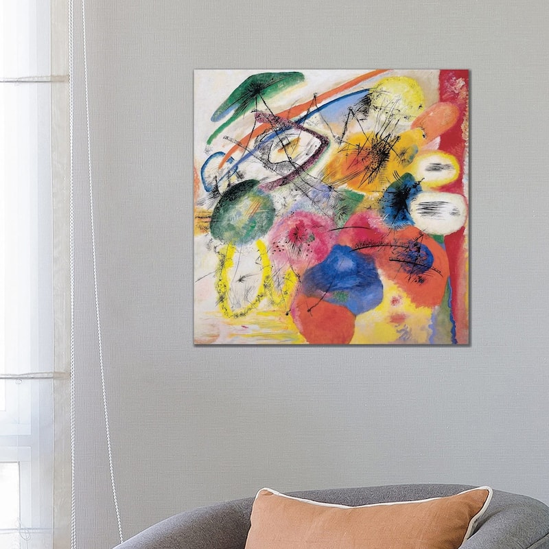 iCanvas "Black Lines" by Wassily Kandinsky Canvas Print - 26x26x1.5
