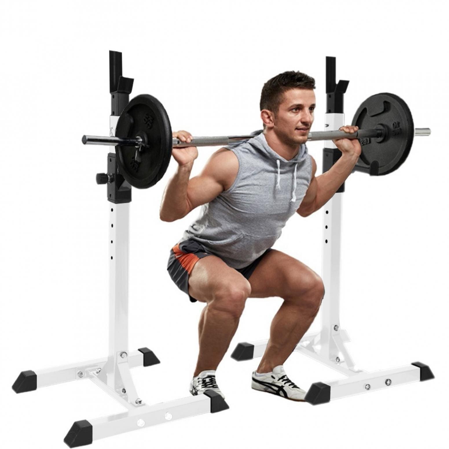 Dumbbell holders store for bench press