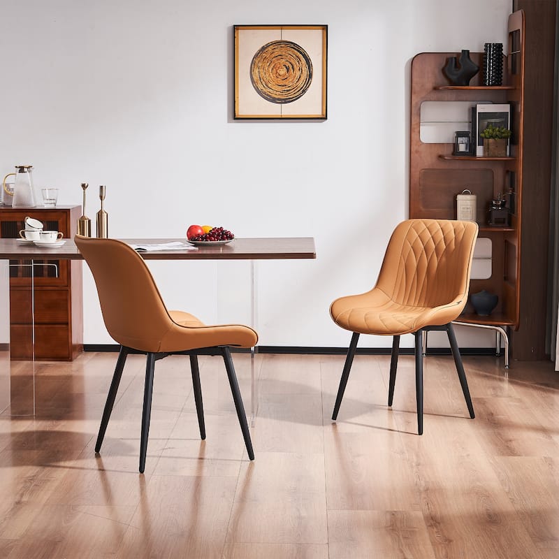 Modern Dining Chairs Set of 2 Upholstered Dining Room Chairs