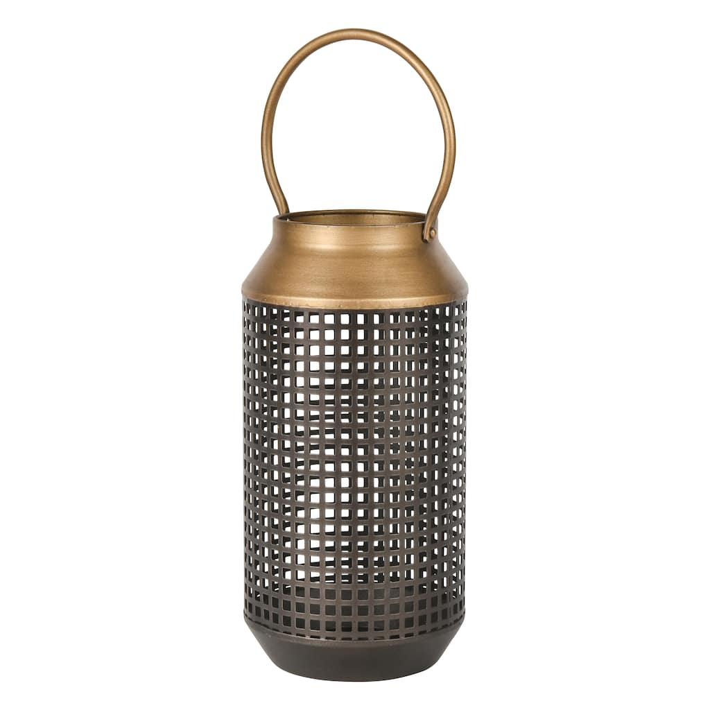 Elk Home Rawmarsh Dark Bronze Metal 6.25 Inch Wide Lantern - N/A