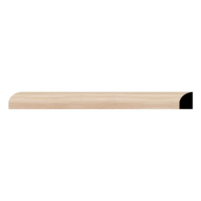 WM129: 7/16-in D x 11/16-in W x 96-in L Americraft Solid Hardwood Stain Grade Shoe Moulding - Red Oak