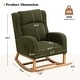 preview thumbnail 39 of 66, HOMYKA 27.3" Wide Rocking Chair for Nursery Room