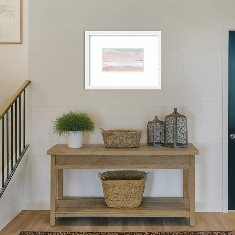 Peaceful Pastel Horizon by Julia Contacessi Wood Framed Wall Art Print