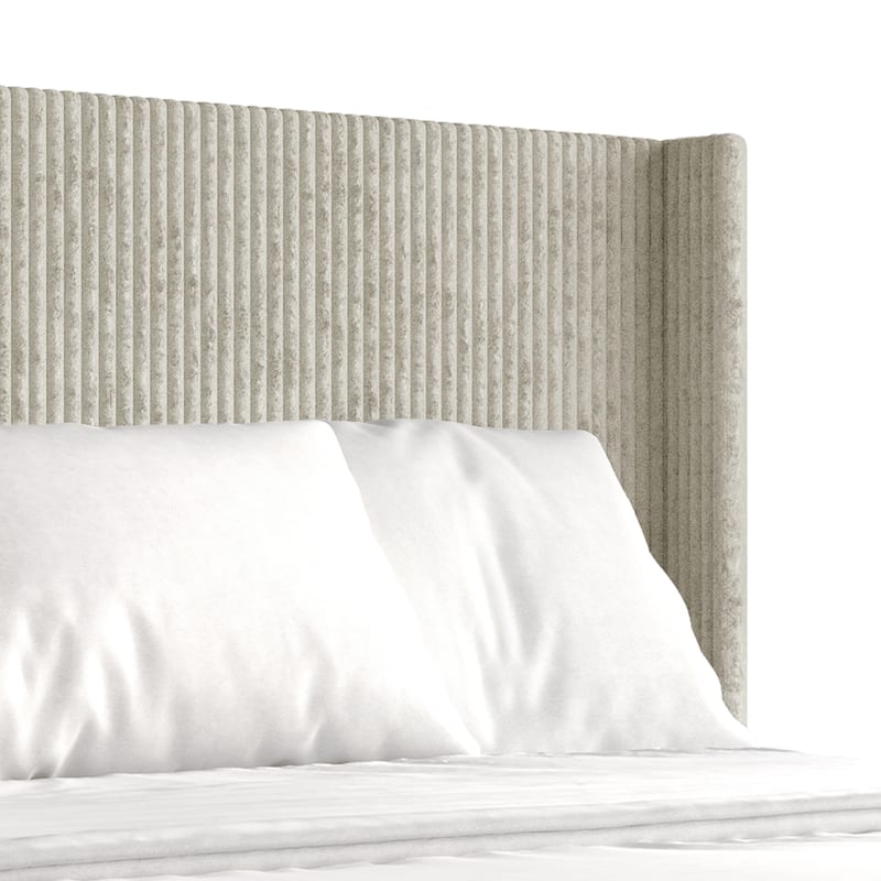 CraftPorch Luxury Wingback Platform Lift Up Storage Bed