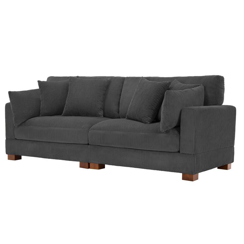 Sectional Sofa Set Modular Couch with Ottomans