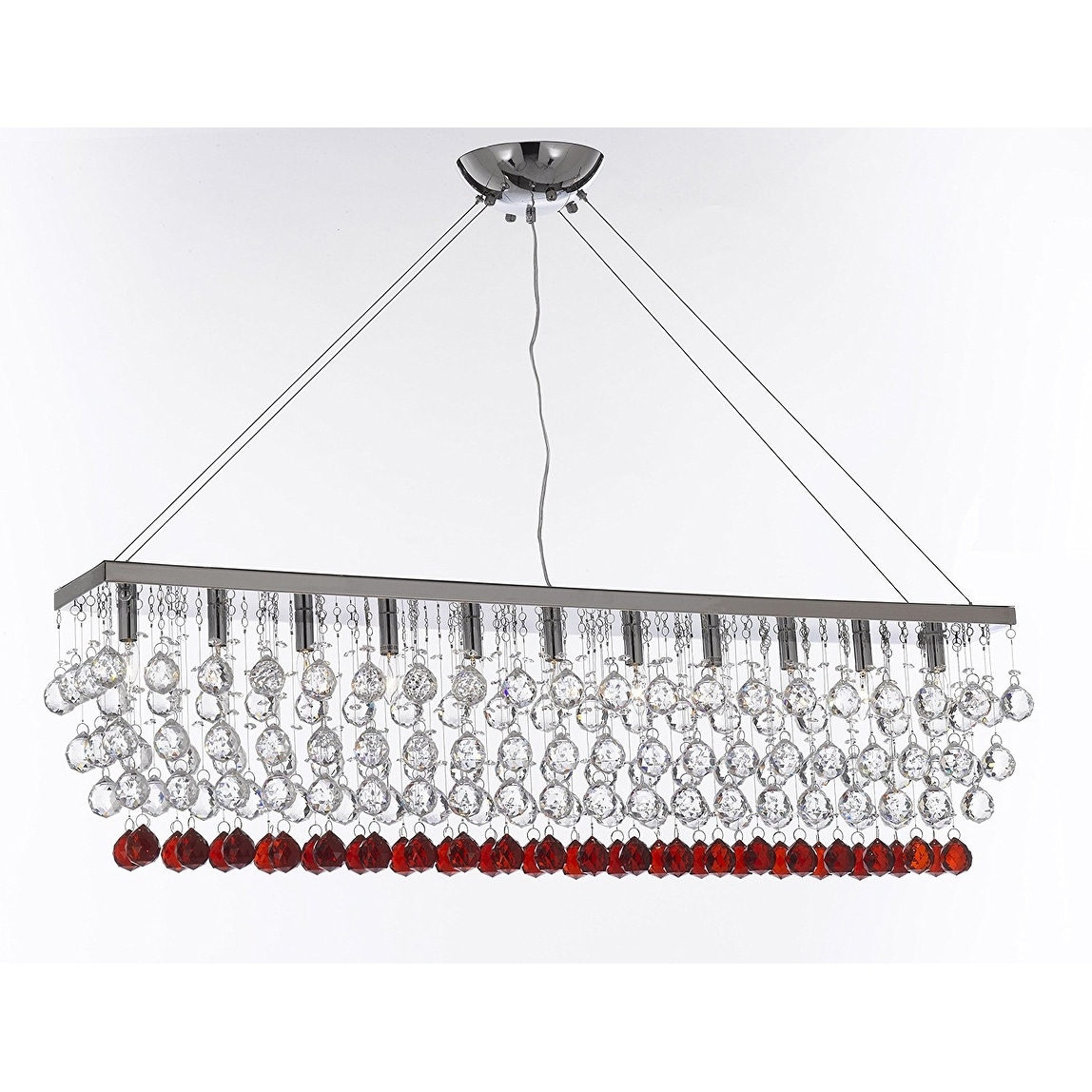 Modern Crystal RainDrop 11 Light Chandelier - Chandeliers For Bedrooms by Overstock.com