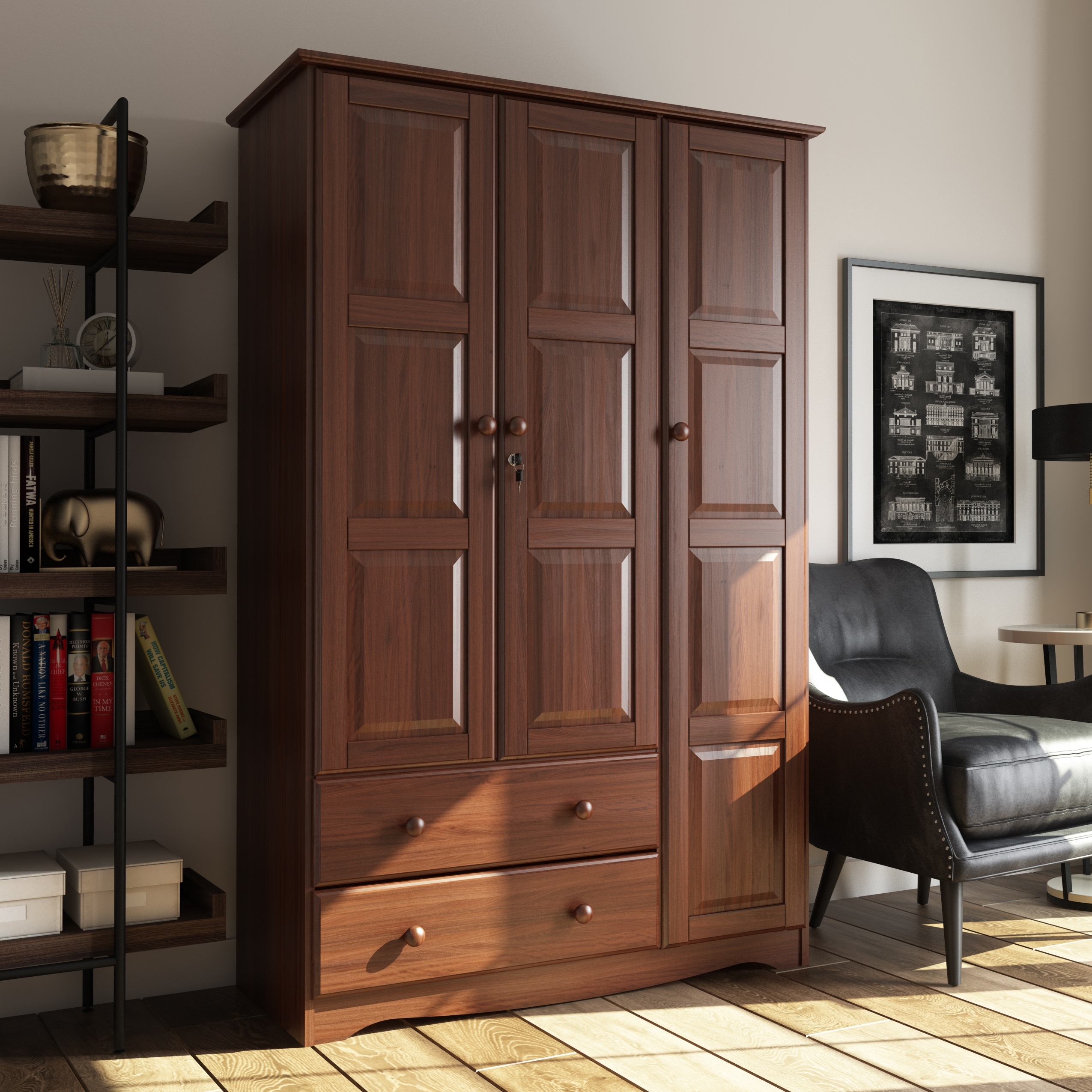 dresser armoire Hlivelood Large Wardrobe Closet Cabinet with Drawers and LED Lights, Multi-Tier Shelves, Hanging Rod, Large Capacity Storage 4 Door Wardrobe Armoire with Top Cabinet for Bedroom, Black : Home & You can have a mix up to 3 large and 8 small shelves in this one unit Modern Luxury White Wide Armoire