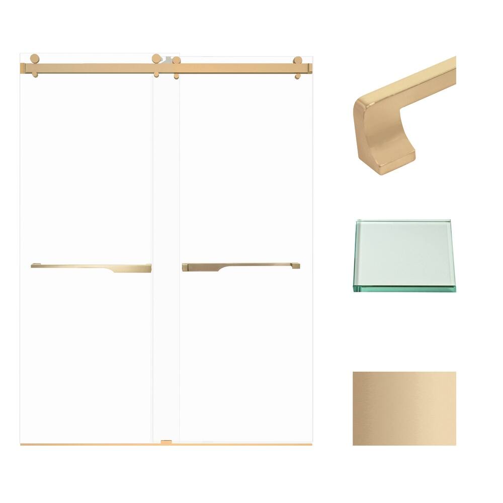 Transolid BYPT608010C-J Brooklyn 80" High x 60" Wide Bypass Frameless