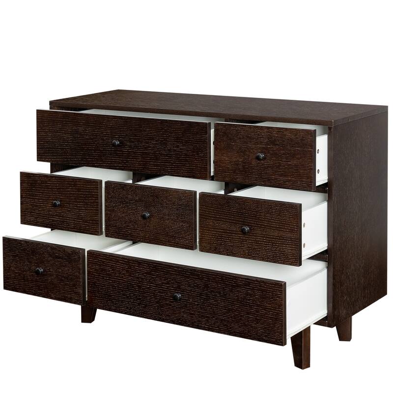 Wood spray-painted drawer dresser