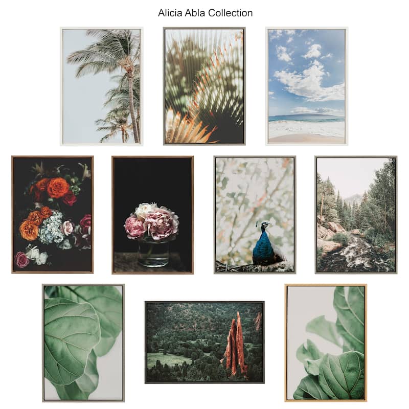 Kate and Laurel Sylvie Beach Framed Canvas by Alicia Abla